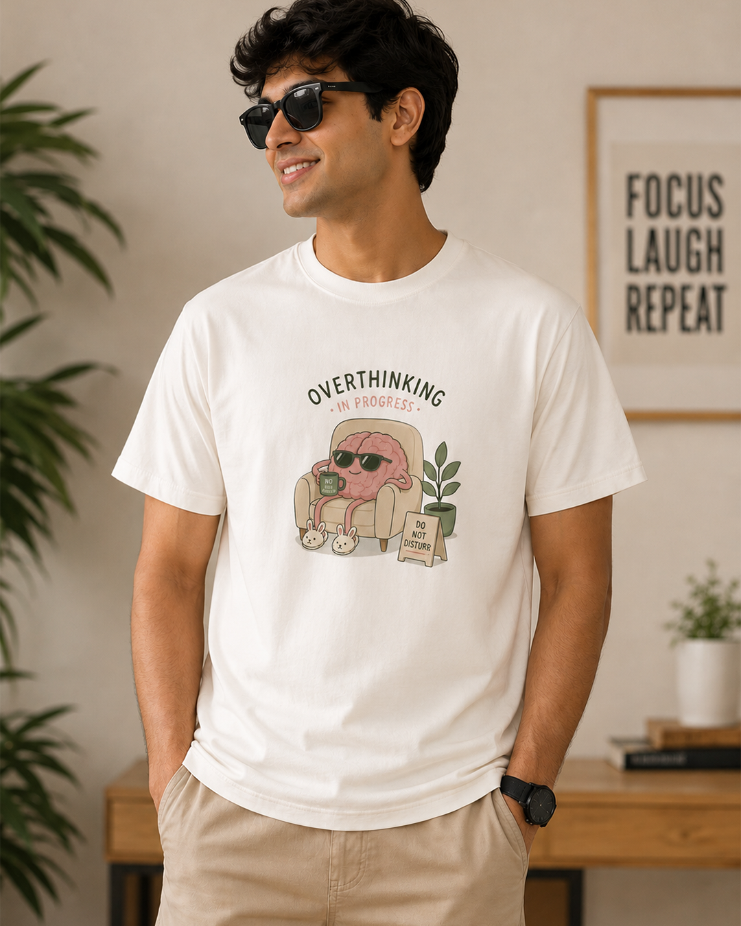Overthinking in Progress Graphic T-Shirt