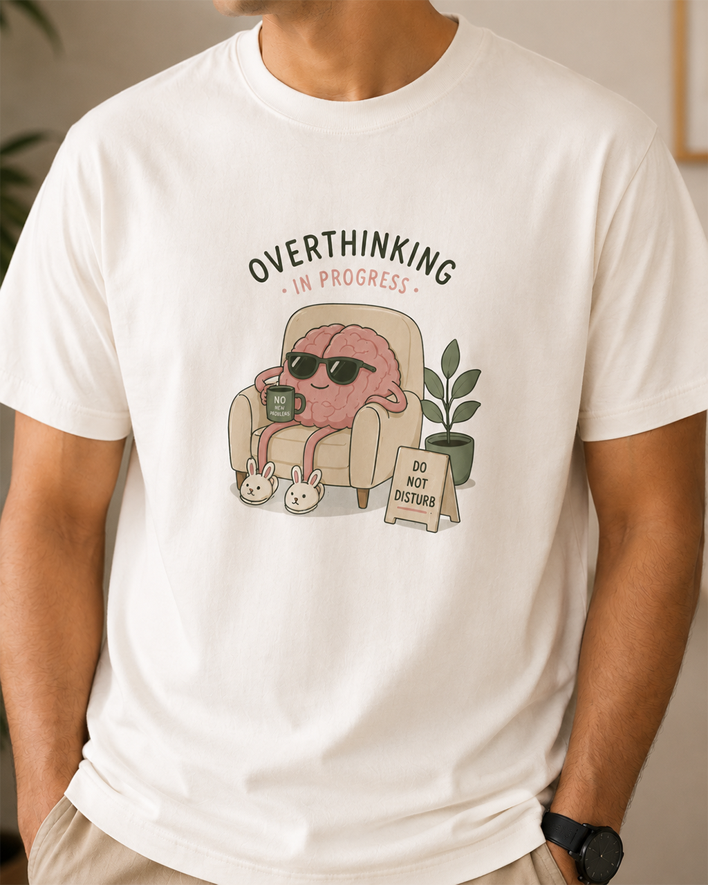 Overthinking in Progress Graphic T-Shirt