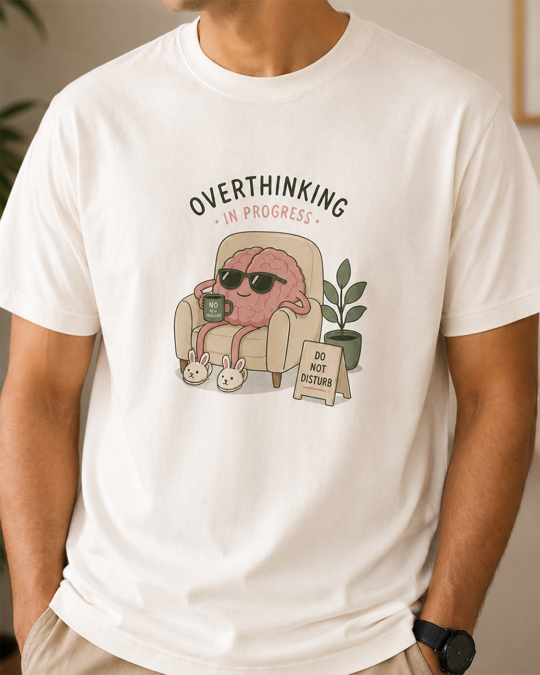 Overthinking in Progress Graphic T-Shirt